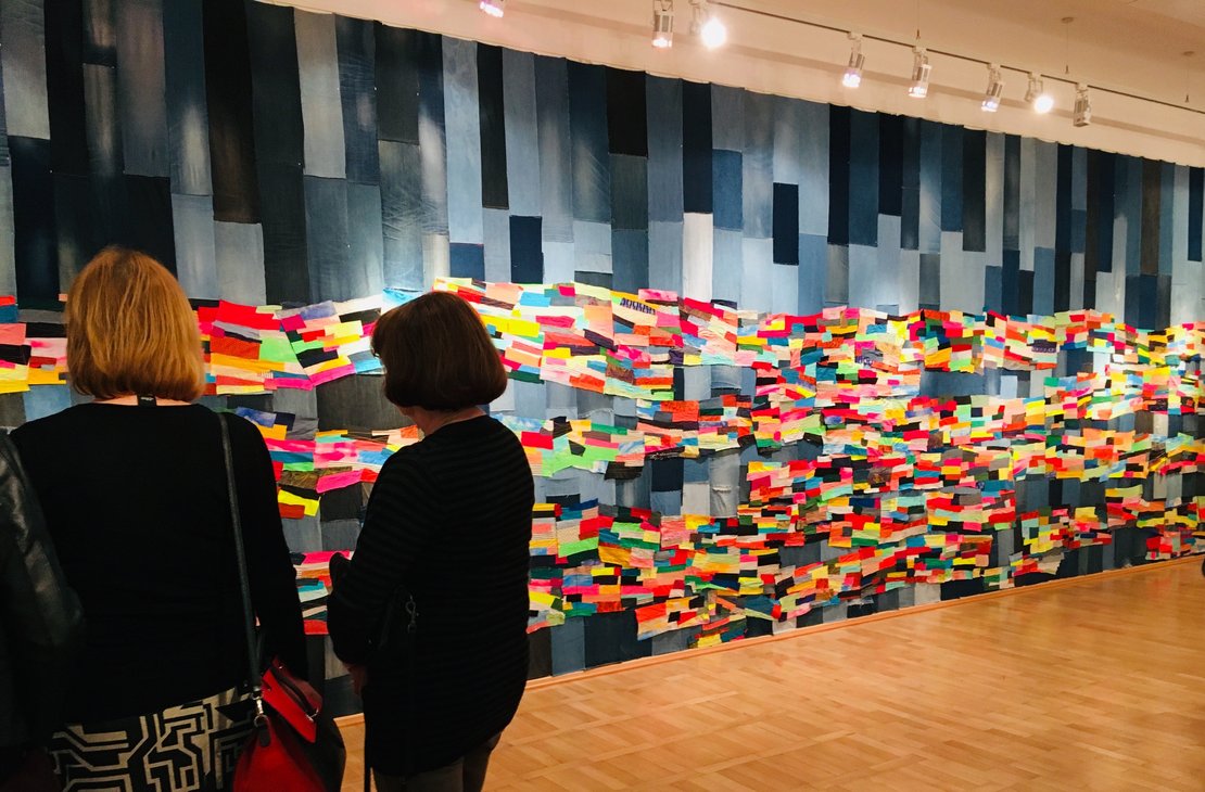 Ausstellungseröffnung "Neon Speed" mit Arbeiten der Stipendiatin Andrea Myers, Textil- und Rennspormuseum Hohenstein-Ernstthal, 2020
